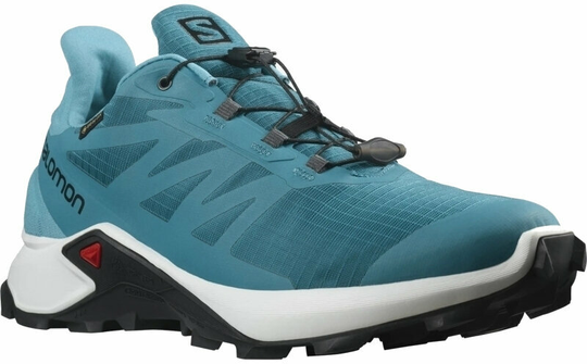 Salomon Supercross 3 GTX Crystal Teal/White/Barrier Reef 42