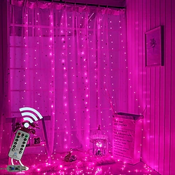 Window Curtain Lights 300 LED USB Powered Fairy String Lights with Remote IP65 Waterproof 8 Settings Twinkle Lights for Christmas Party Wedding Wall Decoration Lightinthebox