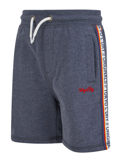 Jogger Shorts Boys Malibu Surf Brushback Fleece Jogger Shorts in Mood Indigo Marl - Kids / 5-6 Years - Tokyo Laundry