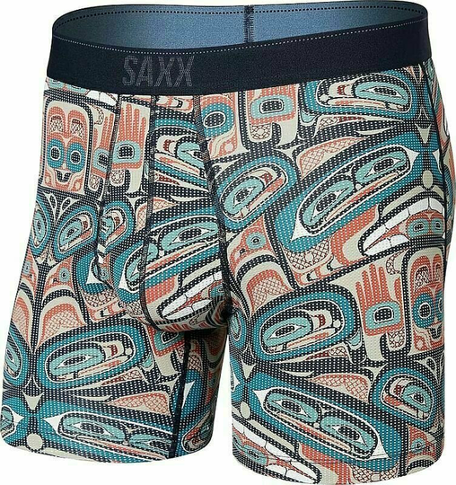 SAXX Quest Quick Dry Mesh Boxer Brief Box Design Multi XL