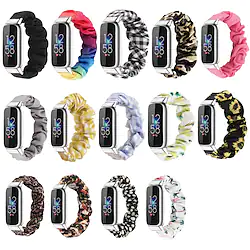 Smart Watch Band for Fitbit Luxe Fabric Smartwatch Strap Soft Elastic Scrunchie Band Replacement Wristband Lightinthebox