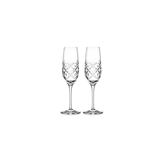 Waterford Crystal Astor Crystal Champagne Flutes Set of 2 Boxed