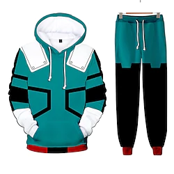 Inspired by My Hero Academia Deku Outfits Anime Cartoon Anime Classic Street Style Pants For Men's Women's Unisex Adults' Hot Stamping 100% Polyester Lightinthebox