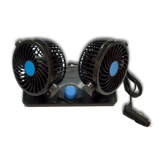 12V 360 DEG DOUBLE FAN CAMPER CARAVAN TRUCK LORRY MOTORHOME CAR VAN PICKUP SUV