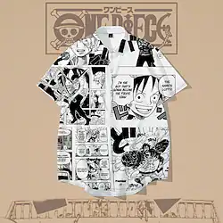 Inspired by Chainsaw Man Monkey D. Luffy Cartoon Manga Back To School Anime Harajuku Graphic Kawaii Top For Men's Adults' 3D Print Terylene Lightinthebox