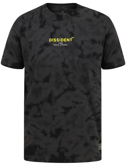 T-Shirts Antos Motif Tie Dye Cotton Jersey T-Shirt In Asphalt Grey - Dissident / S - Tokyo Laundry