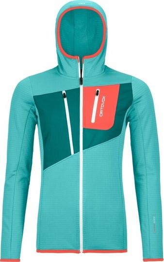 Ortovox Outdoor Hoodie Fleece Grid Hoody W Ice Waterfall S