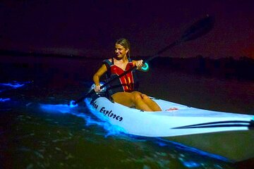 Bioluminescent Kayak Tour. Fin Expeditions is Cocoa Beaches Top Rated Kayak Tour