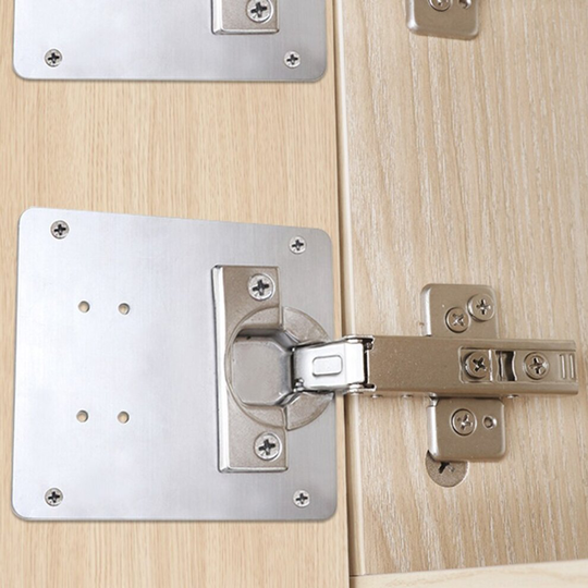 Hinge Repair Plate Cabinet Cupboard Furniture Drawer Kitchen Cupboard Door Window Repair Hardware with Mounting Screws Pro Tools