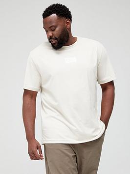Calvin Klein Jeans Big &Amp; Tall Small Monogram Box T-Shirt - Eggshell