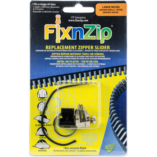 Fixnzip Zipper Repair-Large Nickel