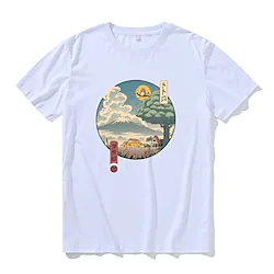 Inspired by Totoro Cat Anime Cartoon Manga Print Harajuku Graphic Kawaii T-shirt For Men's Women's Adults' Hot Stamping Polyester / Cotton Blend Dailywear Lightinthebox