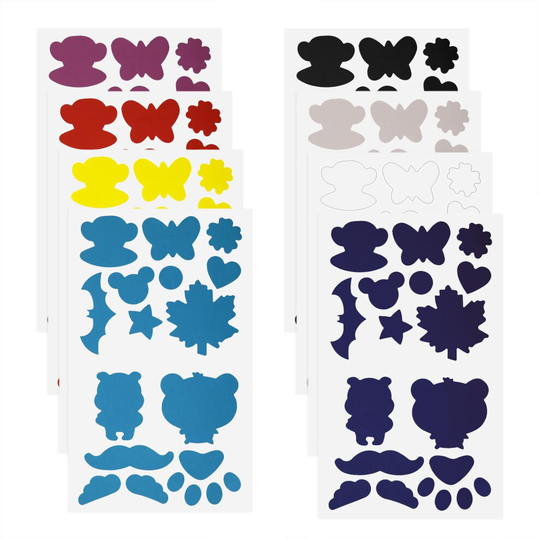8 Sheets Down Jacket Self Adhesive Repair Nylon Patches Washable 8 Colours