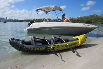 Private Kayak, Snorkeling and Miami boat tour