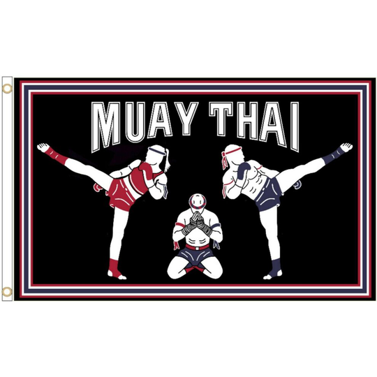 Muay Thai Kick Boxing Martial Art 5'x3' Flag