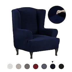 Stretch Wing Chair Slipcover Wingback Armchair Chair Slipcovers Sofa Covers Spandex Fabric Wing Back Lightinthebox