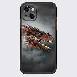 House of the Dragon Anime Phone Case For Apple iPhone 14 Pro Max 13 12 11 Pro Max Mini X XR XS 8 7 Plus Unique Design Protective Case Transparent Pattern Dustproof Back Cover TPU Lightinthebox