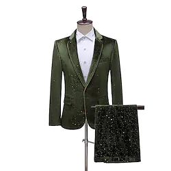 The Great Gatsby Gentleman Roaring 20s 1920s Pants Tuxedo Suits Blazers Suit Trousers Men's Costume Vintage Cosplay Party Christmas Festival Coat Christmas Lightinthebox