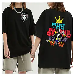 Inspired by One Piece Brook T-shirt Cartoon Manga Anime Classic Street Style T-shirt For Men's Women's Unisex Adults' Hot Stamping 100% Polyester Lightinthebox