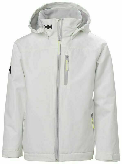 Helly Hansen Jr Crew Midlayer Jacket White 164/14
