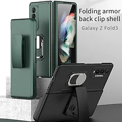 Phone Case For Samsung Galaxy Back Cover Galaxy Z Fold 3 5G Portable Shockproof Dustproof Solid Colored TPU Lightinthebox