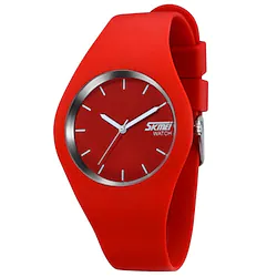 SKMEI Wrist Watch Quartz Watch for Women Men Analog Quartz Pure Color Casual Calendar Plastic Silicone Strap Leisure Watch Women's Jelly Watches Lightinthebox
