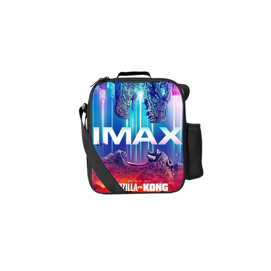 (Pattern 08) Godzilla Lunch Bag Thermal Insulated Cooler Box