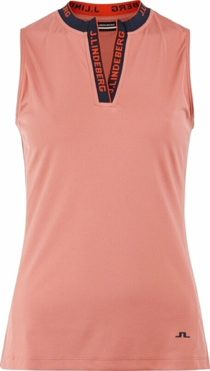 J.Lindeberg Leya Sleeveless Golf Top Faded Rose XL