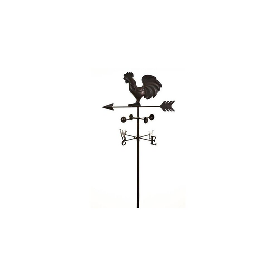east2eden Dark Metal Cockerel Wind Weathervane Weather Vane Garden Ornament