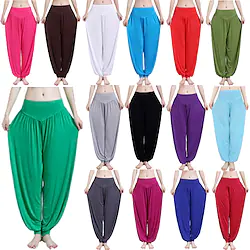 Women's Harem Pants Quick Dry Lightweight High Waist Yoga Fitness Dance Bloomers White Black Purple Modal Winter Sports Activewear Micro-elastic Loose Fit / Athleisure Lightinthebox