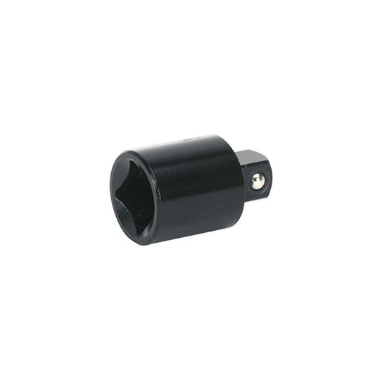 Sealey AK5401 Square Drive Female/Male Impact Adapter, Black, 3/8"
