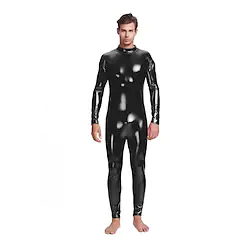 Zentai Suits Cosplay Costume Catsuit Adults' Latex Cosplay Costumes Sex Men's Women's Solid Colored Halloween Carnival Masquerade / Skin Suit / Leotard / Onesie Lightinthebox
