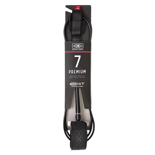 Ocean And Earth 7Ft Premium XT Leash - Black