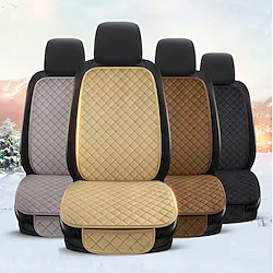 Seat Cover for Car 1 Pack Car Front Seat Protector Backrest Universal Seat Cushion for Most Cars Vehicles SUVs and More Soft Comfort Car Interior Accessories for Men Women Four Seasons Lightinthebox