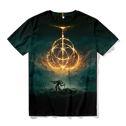 Inspired by Elden Ring Hero T-shirt Cartoon Manga Anime Harajuku Graphic Kawaii T-shirt For Men's Women's Unisex Adults' 3D Print 100% Polyester Lightinthebox