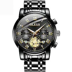 OLEVS Quartz Watches for Men's Men Analog Quartz Stylish Modern Style Large Dial Day Date Metal Stainless Steel Lightinthebox