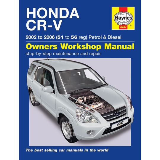 Honda CR-V Petrol & Diesel (02 - 06) Haynes Repair Manual (Paperback) ~