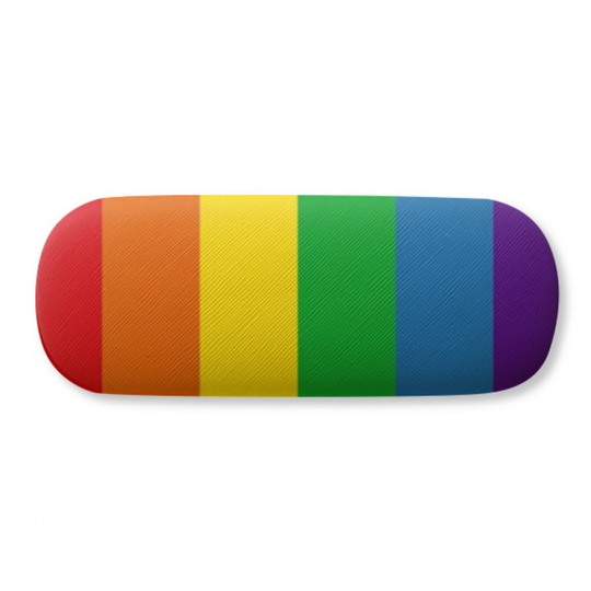 Rainbow Gay Lesbian Bisexuals LGBT Glasses Case Eyeglasses Hard Shell Storage Spectacle Box