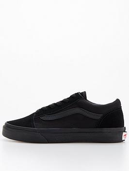 Vans Old Skool Junior Boys Trainers Core Classics - Black/Black
