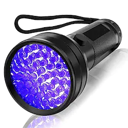 UV Flashlight Black Light 51 LED Emitters 395 nM Flashlights Torch Waterproof Ultraviolet Blacklight Detector for Dog Urine Pet Stains Bed Bug Pet Urine Detector Authenticate Currency Camping Hiking Lightinthebox