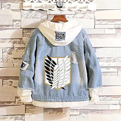 Inspired by Attack on Titan Cosplay Wings of Freedom Levi·Ackerman Cartoon Manga Back To School Anime Harajuku Graphic Kawaii Hoodie For Men's Women's Adults' Hot Stamping 100% Polyester Lightinthebox