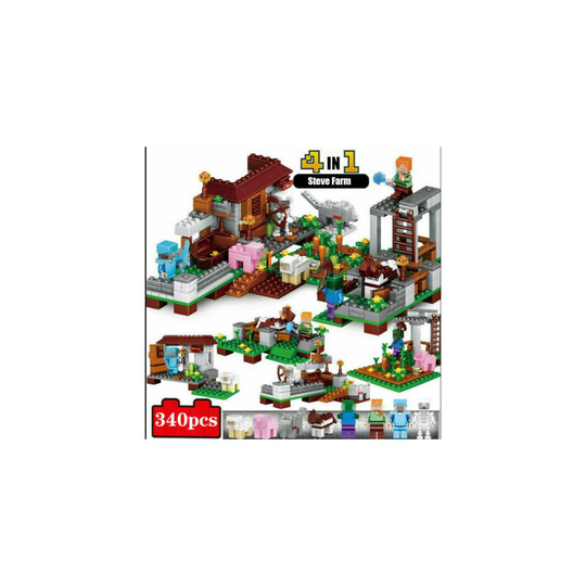 (B) DIY Minecraft My World Series Mini figure Building Block Fit Lego Toy Gift Model without box