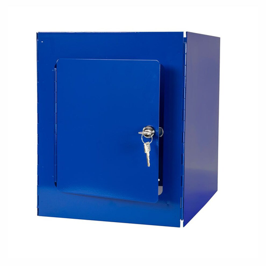 (Blue) JanSan Jolly Janitor Trolley Lockable Storage Box
