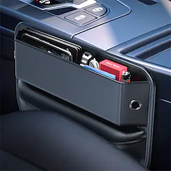 Car Seat Gap Filler Organizer, Leather Storage for Front Seat Side, Car Seat Catcher Universal for Most Cars, SUVs, Vehicle, Car Interior Accessories Pocket Organizer Lightinthebox