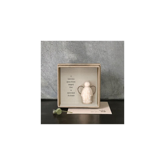 East of India Wooden Boxed Guardian Angel Vintage Style Xmas Gift