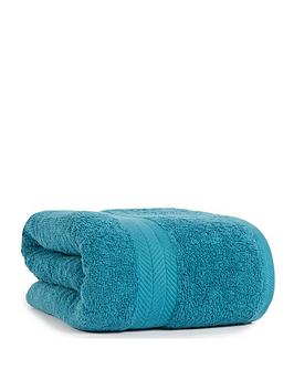 Everyday Essentials 100% Cotton 450 Gsm Quick Dry Jumbo Bath Sheet &Ndash; Teal