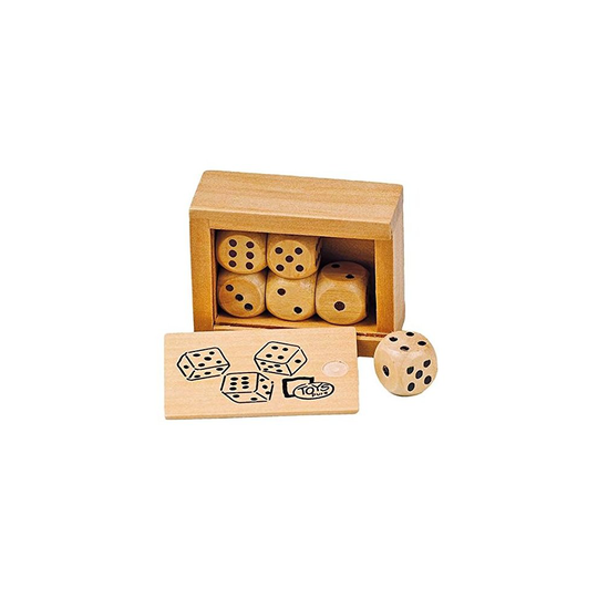 Toys Pure Box with 6-Wooden Dice