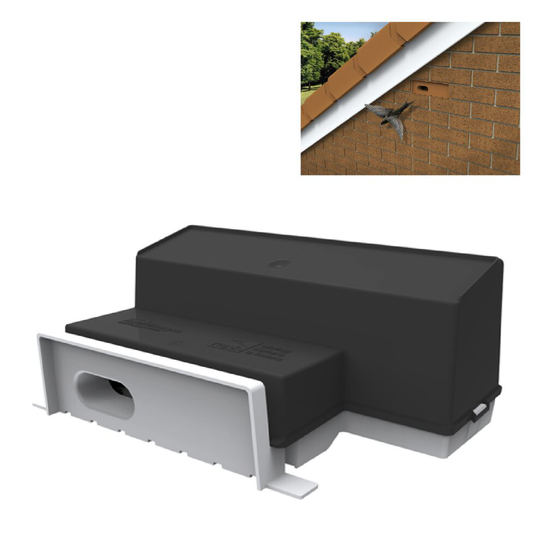 Swift Nesting Breeding Brick Box, White for Brick or Rendered Walls