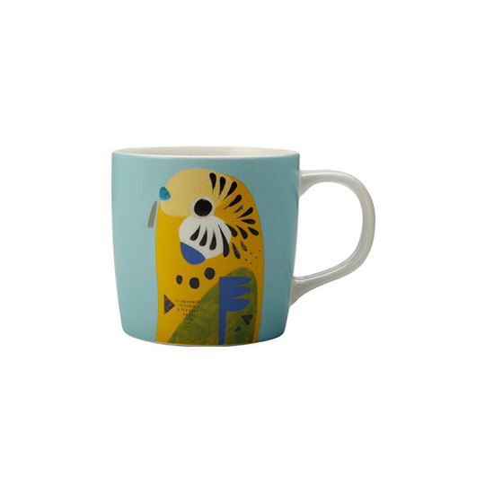 Maxwell & Williams Pete Cromer 375ml Mug Budgerigar Gift Boxed
