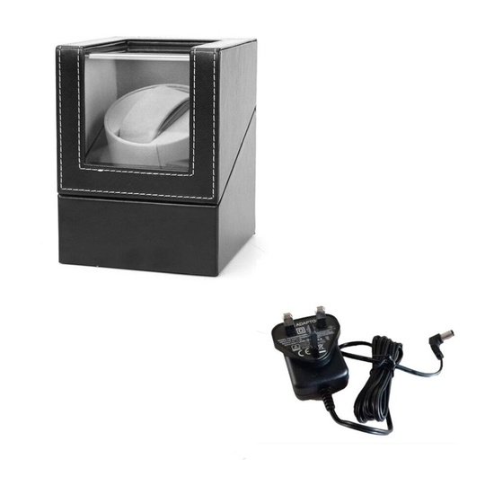 (EU black) Carbon Motor Shaker, Watch Winder Holder, Automatic Watch Winding Box
